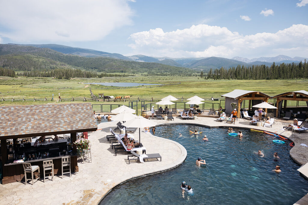 The pool at Devil's Thumb Ranch