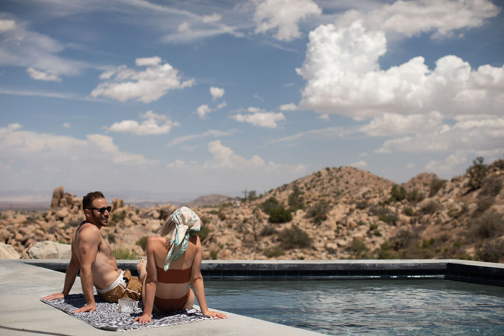 Documentary wedding photography before a Joshua Tree elopement