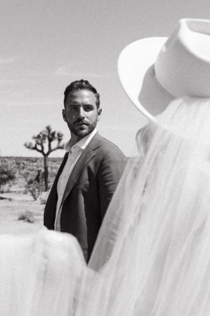 Editorial wedding photography during a Joshua Tree elopement