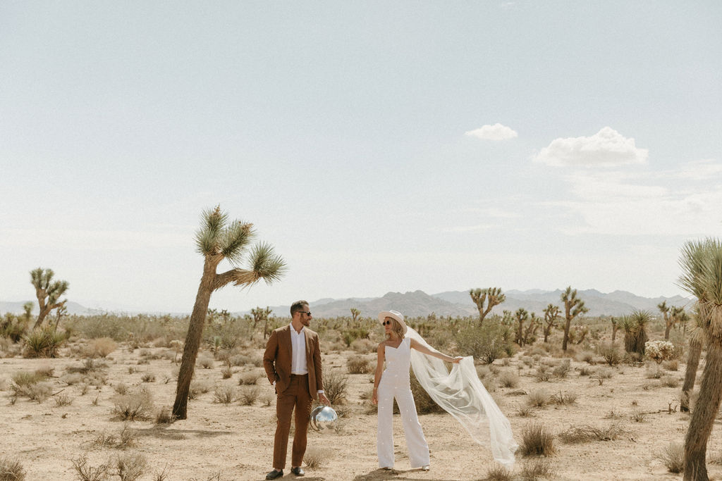 Editorial wedding photography in Joshua Tree, California
