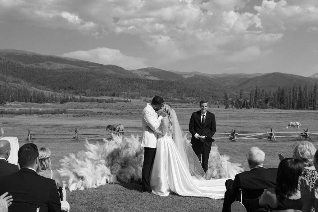 Devil's Thumb Ranch wedding ceremony
