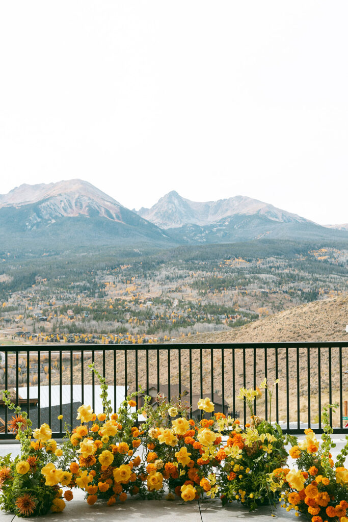 Views of the mountains from a luxury Silverthorne, Colorado Airbnb