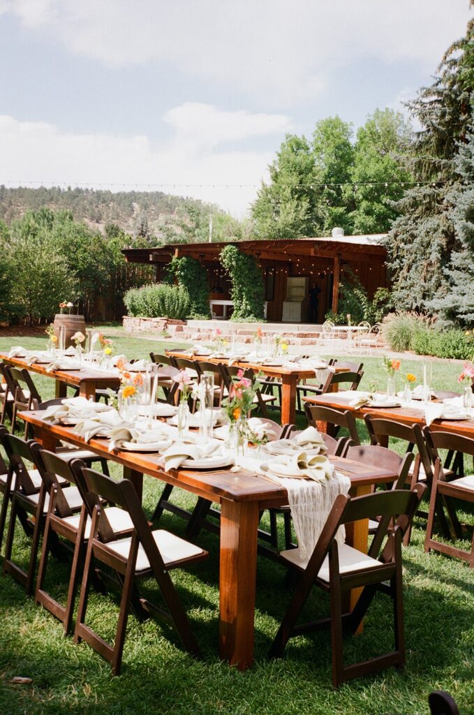 Whimsical wedding details and tablescapes