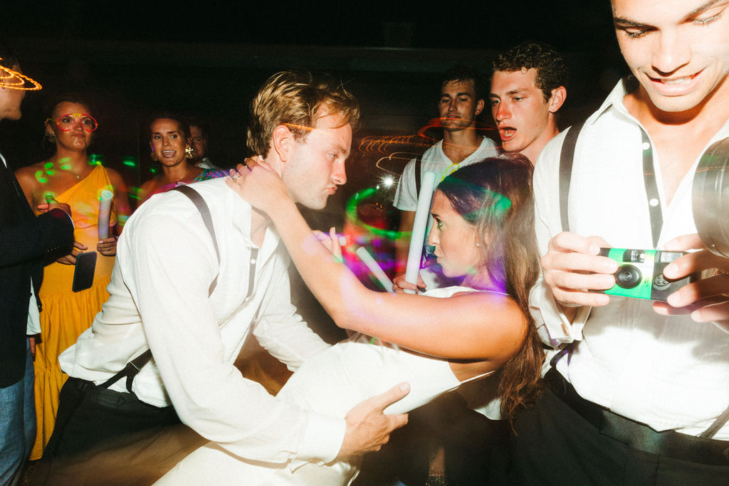 Magnolia Plantation wedding reception on the dance floor