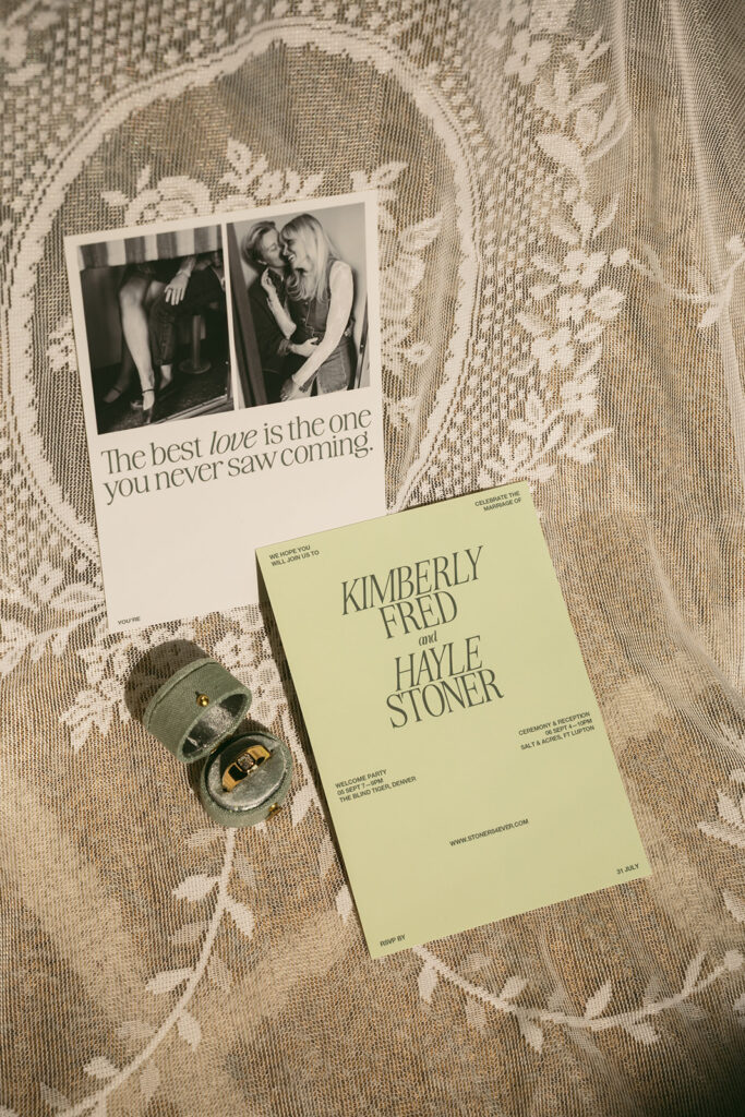 Wedding details on a veil