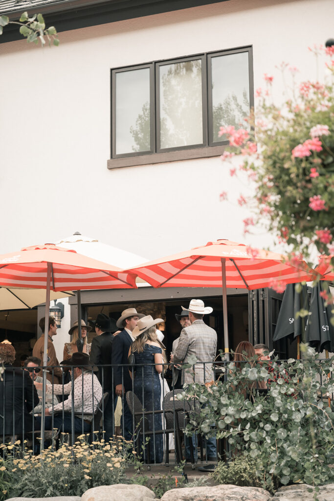 Colorado wedding weekend welcome party