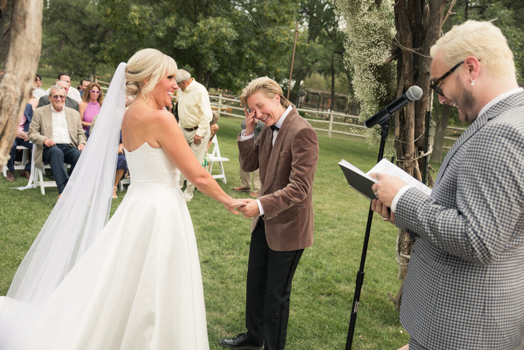 A Salt and Acres wedding ceremony in Colorado