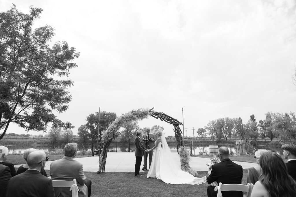 A Salt and Acres wedding ceremony in Colorado