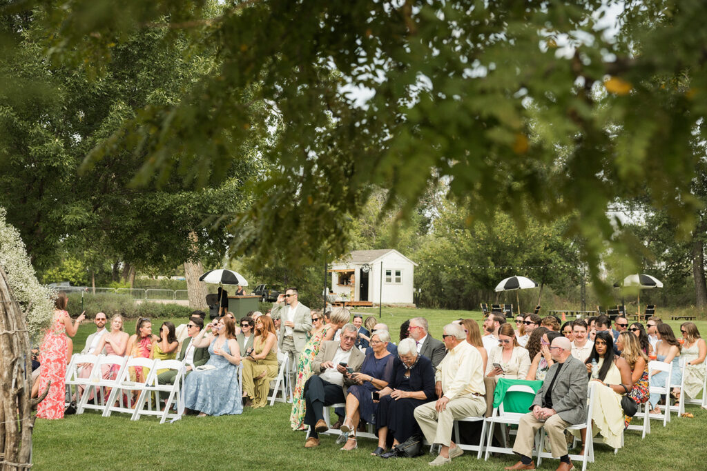 A Salt and Acres wedding ceremony in Colorado
