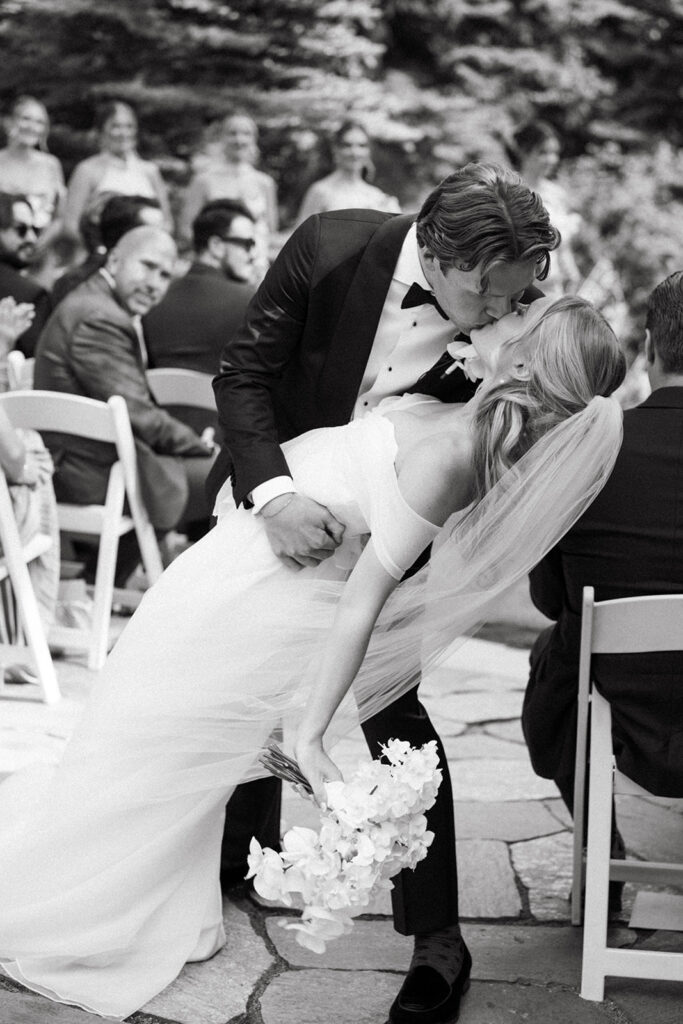 A Sonnenalp Hotel wedding ceremony in the summer