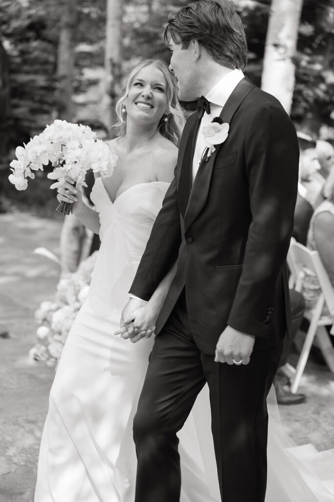 A Sonnenalp Hotel wedding ceremony in the summer