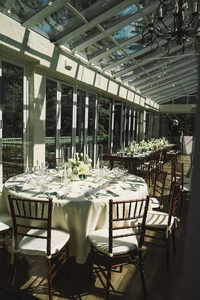 Sonnenalp Hotel wedding reception details