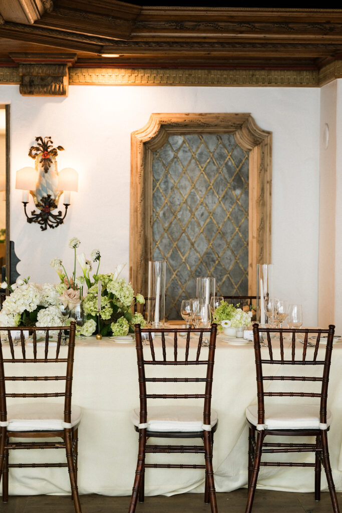 Sonnenalp Hotel wedding reception details