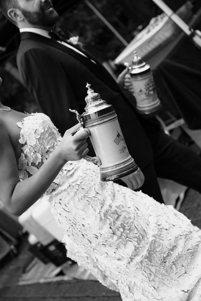 Oktoberfest wedding festivities in Vail, CO