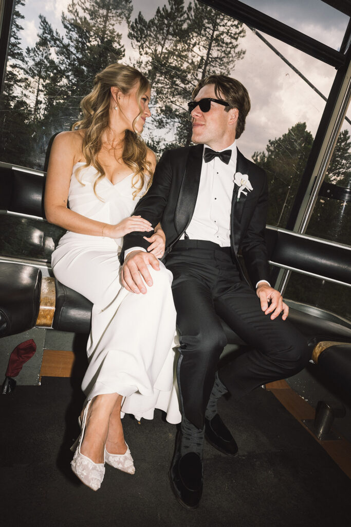 Editorial bride and groom photos in Colorado