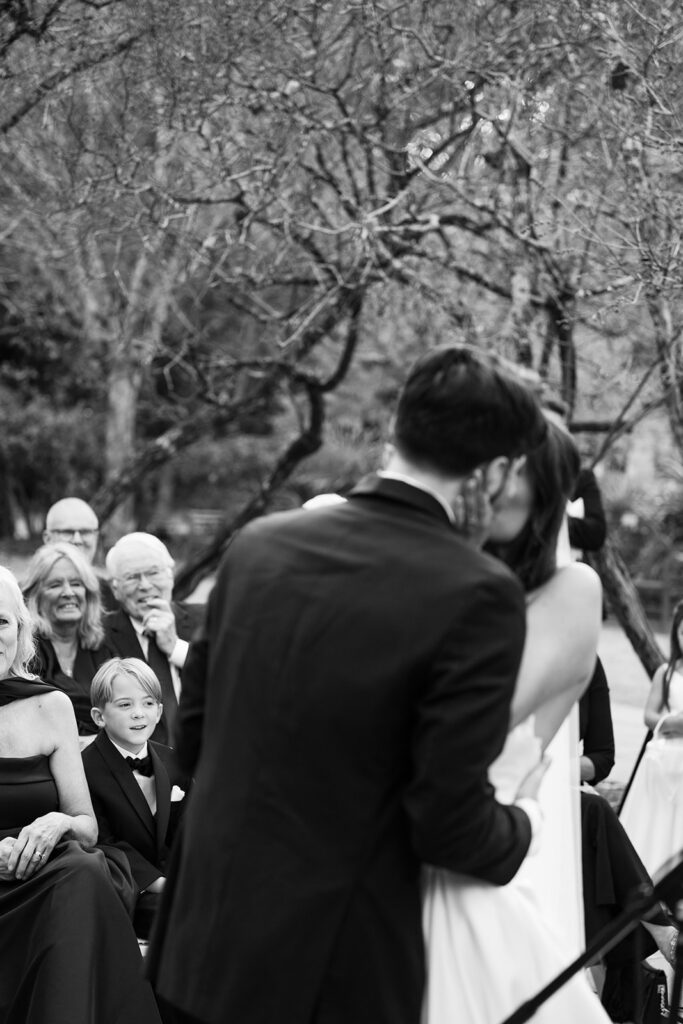 Luxury wedding ceremony at Birmingham Botanical Gardens