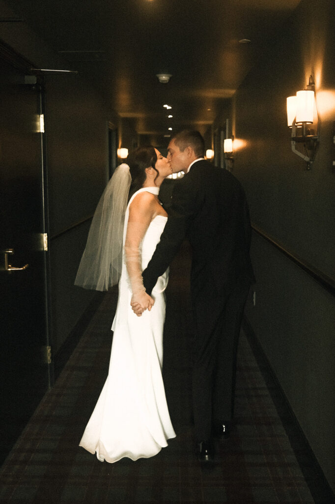 Bride and groom photos in The Ramble Hotel